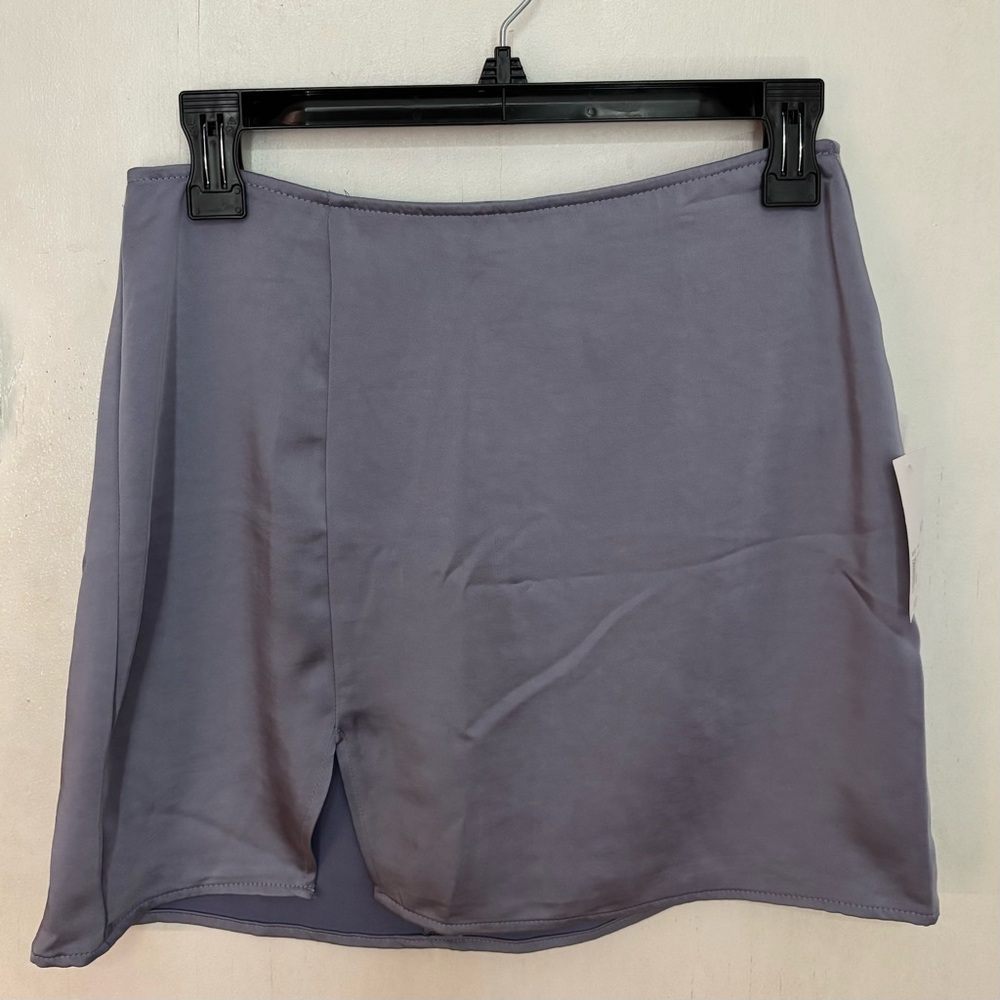 NWT Blue Forever21 Satin Skirt